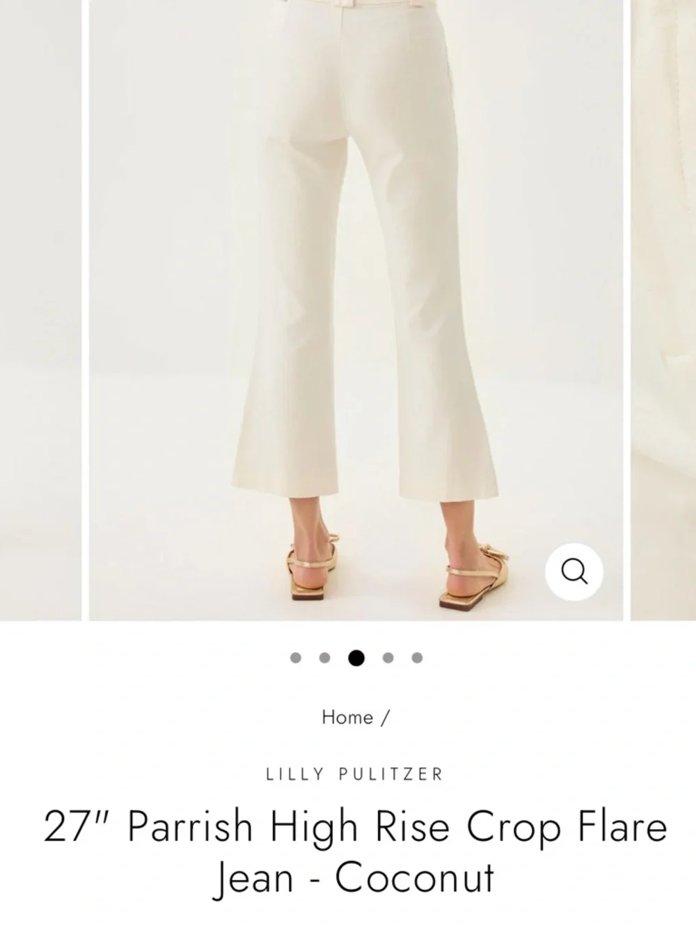Lilly Pulitzer Parrish high rise Crop Flare Jeans - Picture 4 of 7